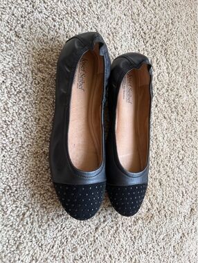 Josef Seibel Pippa ballet flats Double Air Reaction shoes size 41 US 10 black